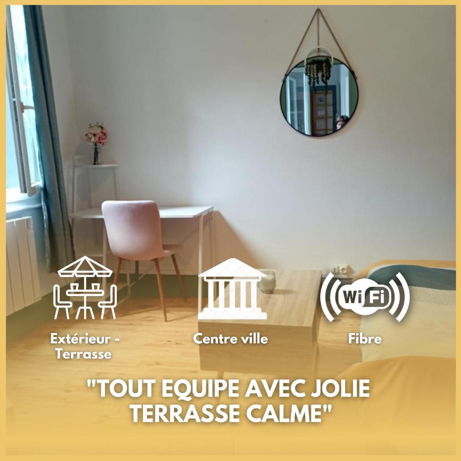 La Terrasse Zen Dacher - Superbe Appartement 30 M2 Tout Equipe Avec Terrasse Coeur Vichy Proche Gare Thermes Cures Esterno foto